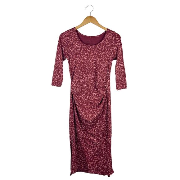 Pact Organic Maternity Jersey Midi Dress - Picture 1 of 5